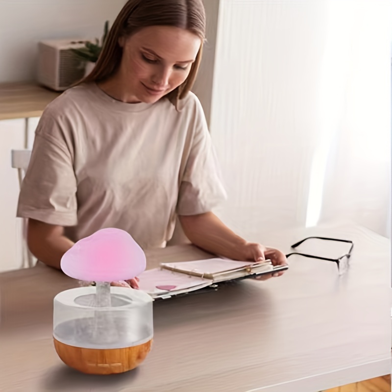 Humidificateur silencieux USB coloré veilleuse Mini diffuseurs de parfum humidificateur  d'air pour table pépinière table de chevet salon maison 