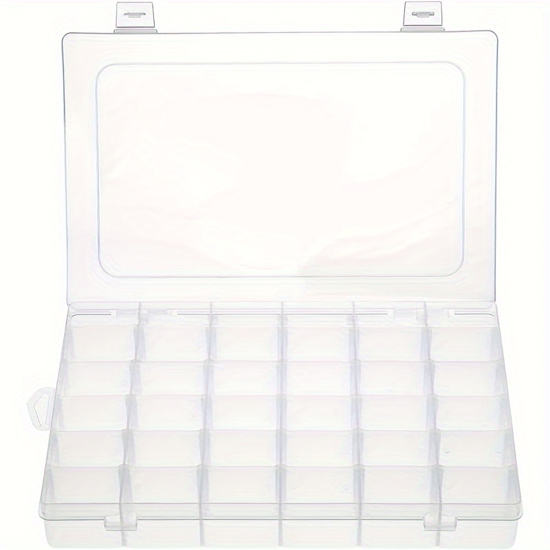 Clear Plastic Jewelry Box Organizer Removable Dividers (36 - Temu
