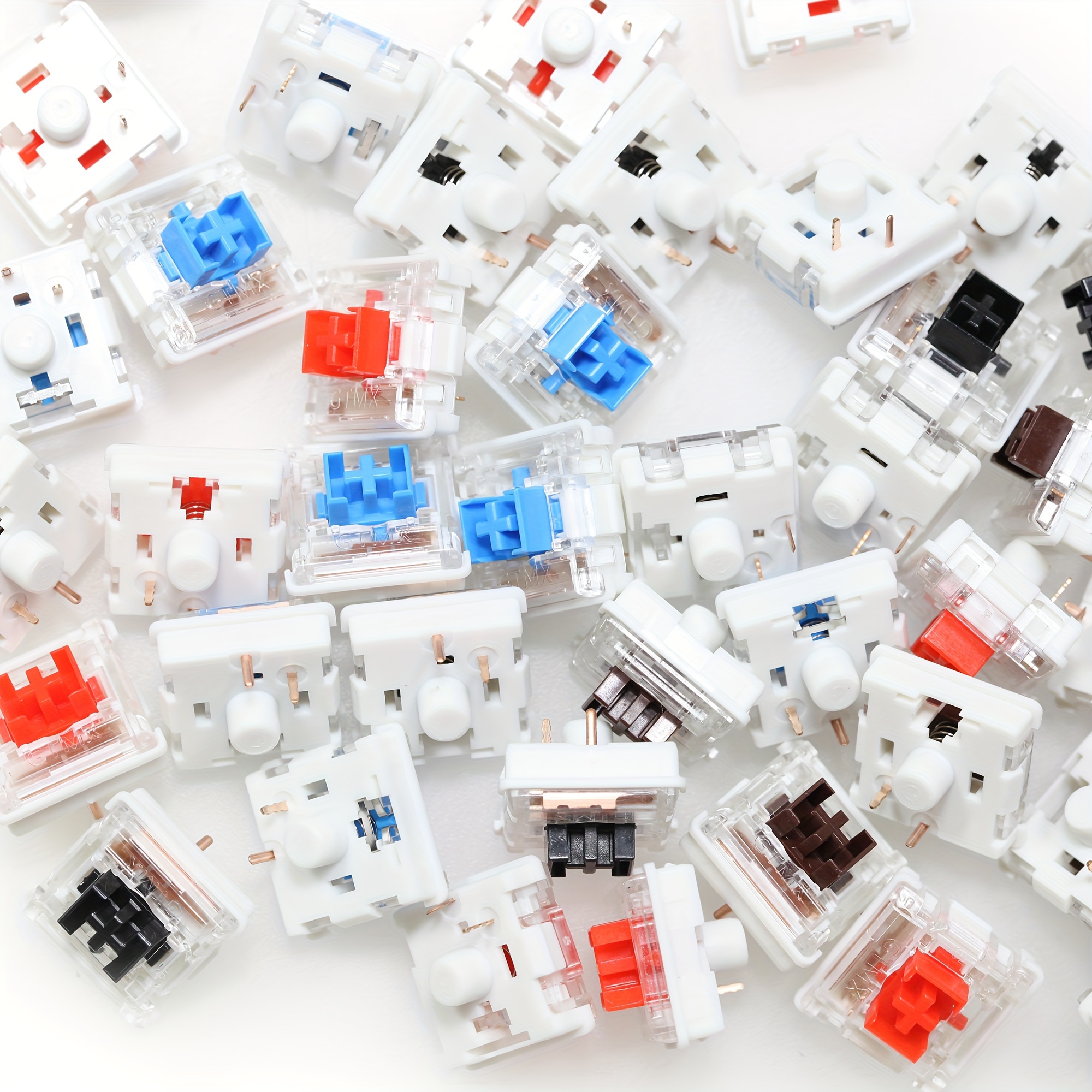 outemu otm gtmx low profile switches in black red blue brown
