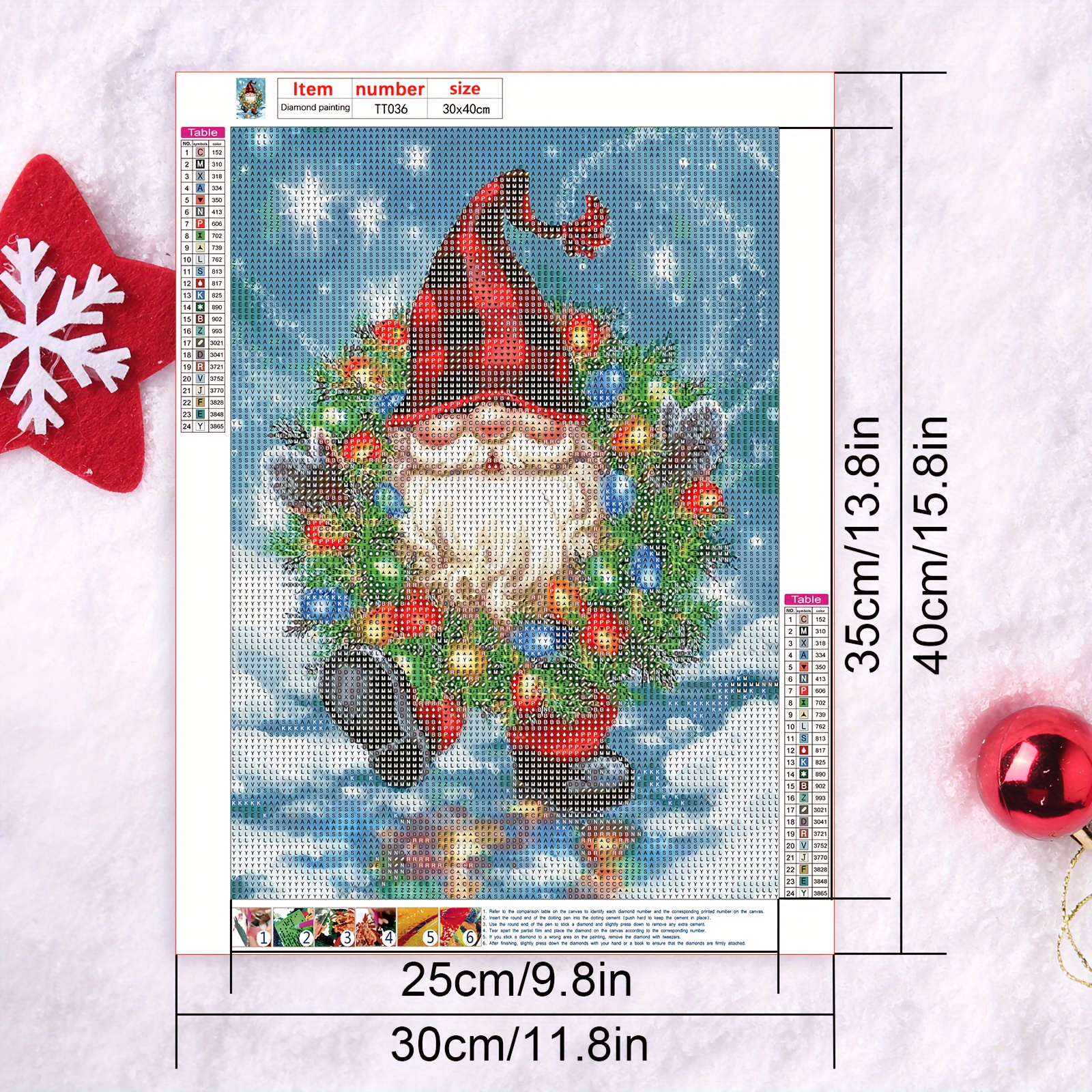 Adult Christmas Diamond Painting Kits Gnomes Full Diamond - Temu