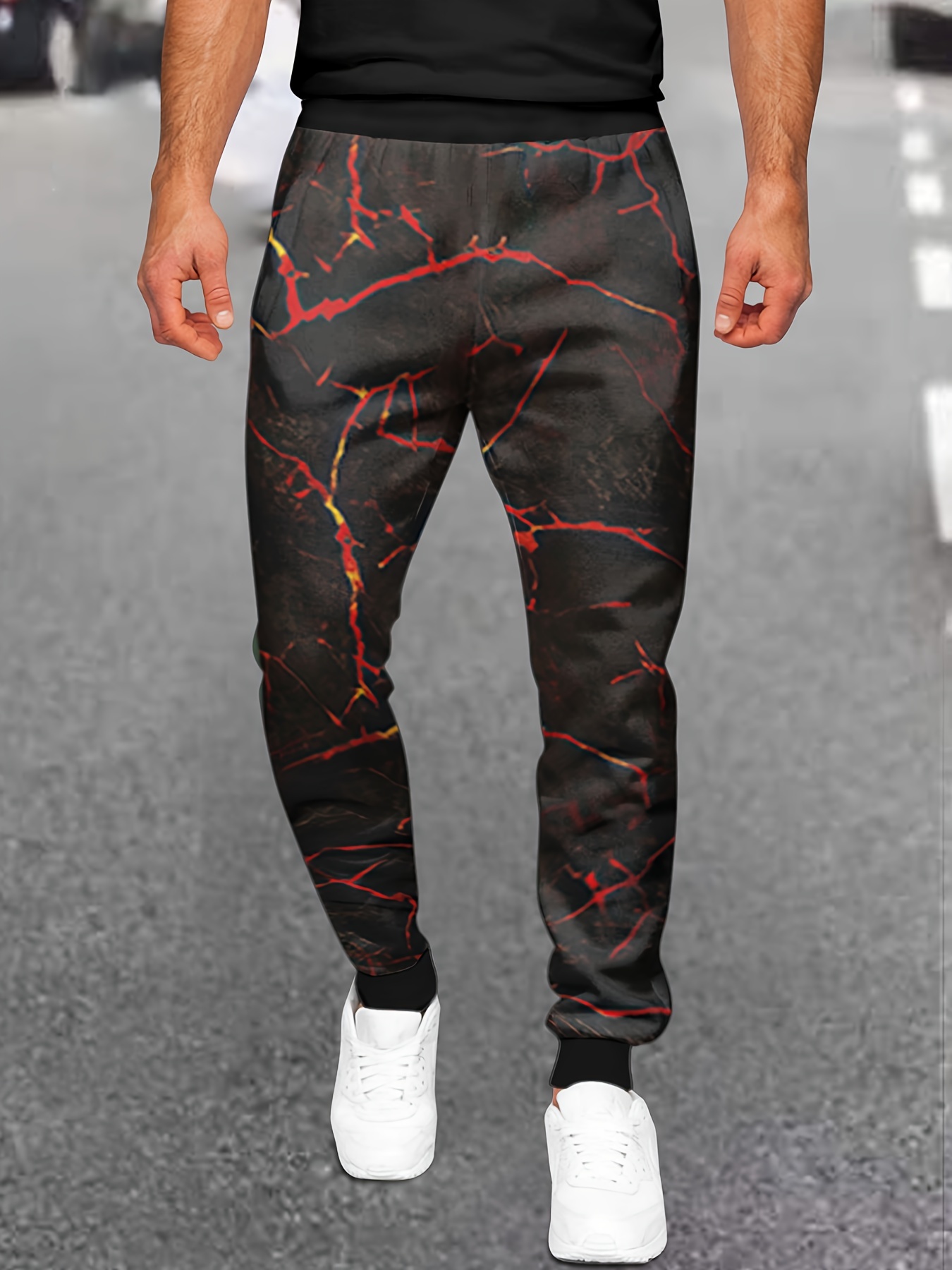  Men's Printed Joggers Pants, Men Fashion Streetwear Abstract  Graphic Casual Sweatpants Unisex Jogging Sport Track Pant : Sports &  Outdoors