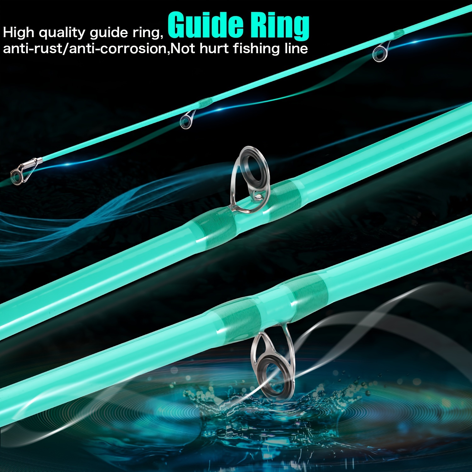 Sougayilang 4 sections Fishing Rod Carbon Fiber Glass Fiber - Temu United  Kingdom