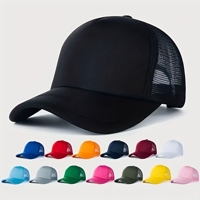Trendy Tiger Embroidery Baseball Baseball Hat, Dad Hats unisex Hip Hop Mesh Snapback Hats Breathable Adjustable Trucker Hat for Women & Men,Temu