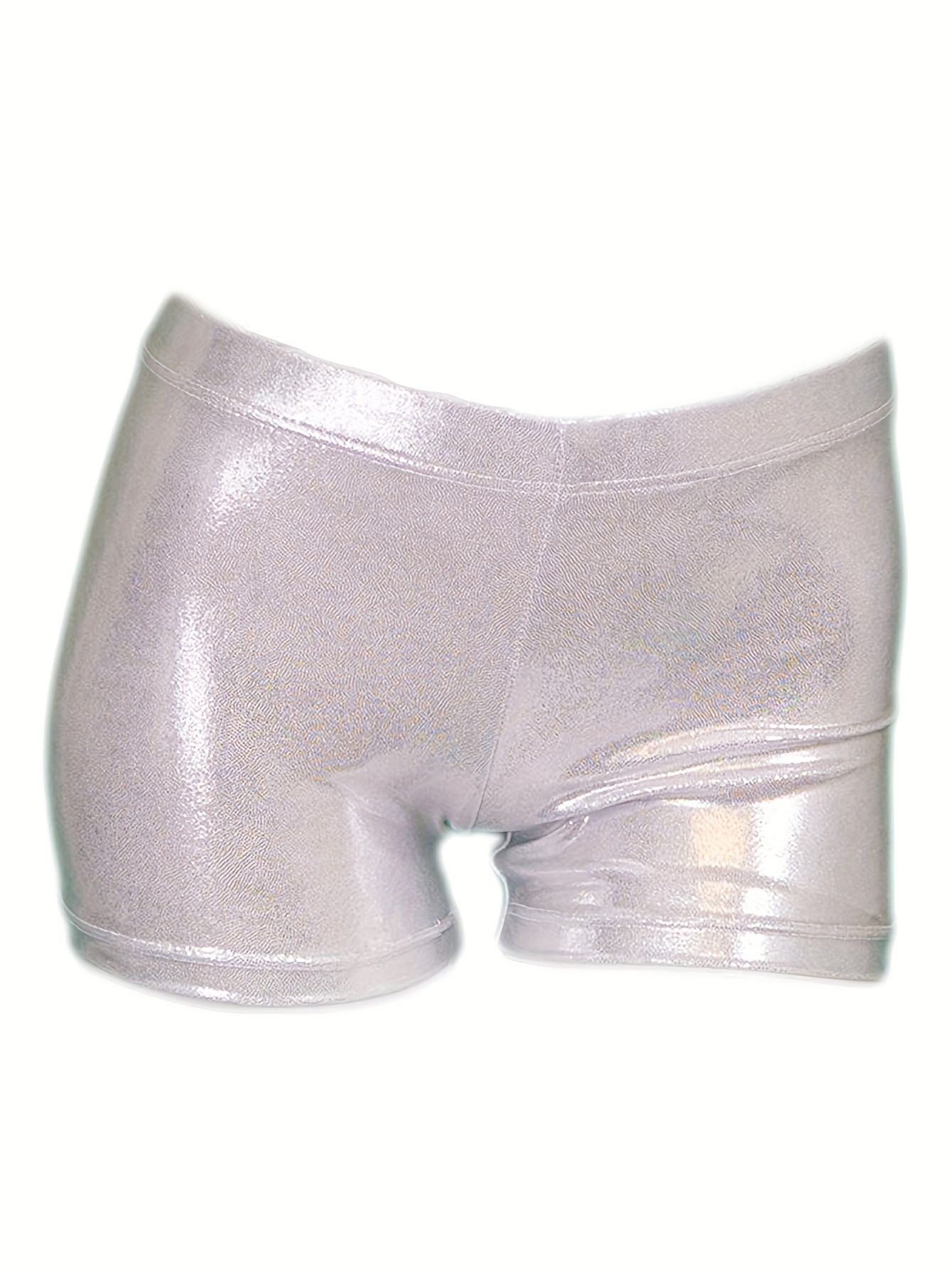 Silver 2024 gymnastics shorts