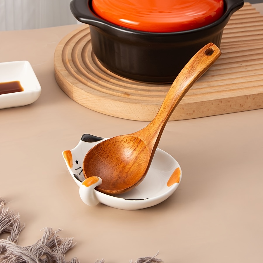 Kitchen Utensil Holder Spoon Rest Handmade Ceramic Cooking