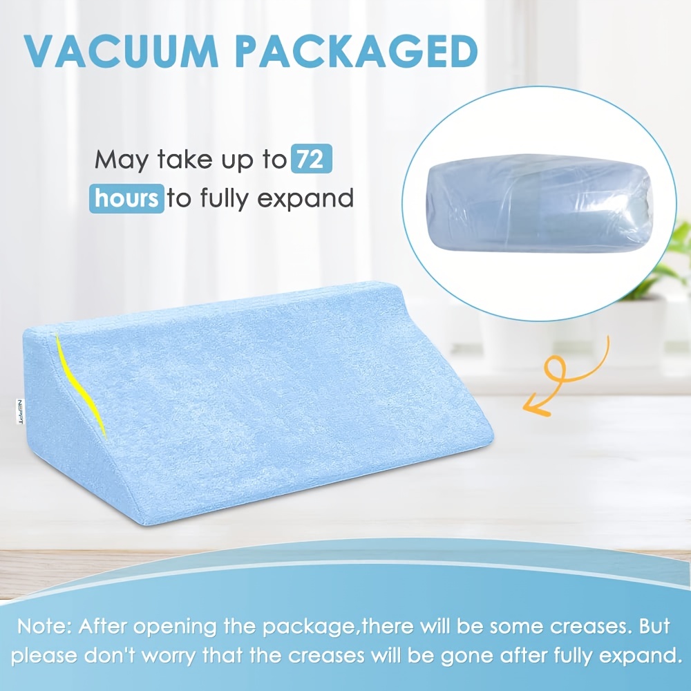 Bed Wedge Pillow, Wedge Pregnancy Pillow, For Sleeping, Memory Foam Wedge  Pillow For After Surgery, Hypoallergenic 30 Degree Triangle Wedge Pillow  For Side Sleeping, Snoring - Removable Knitted Breathable Cover - Temu