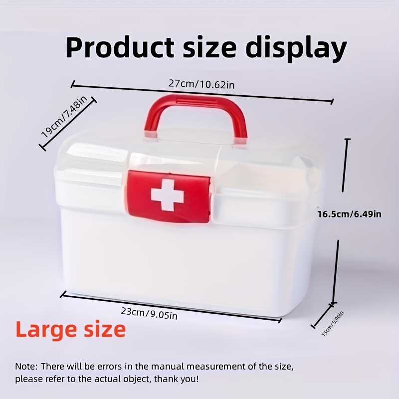 Medical box household plastic home care medicine storage box shall