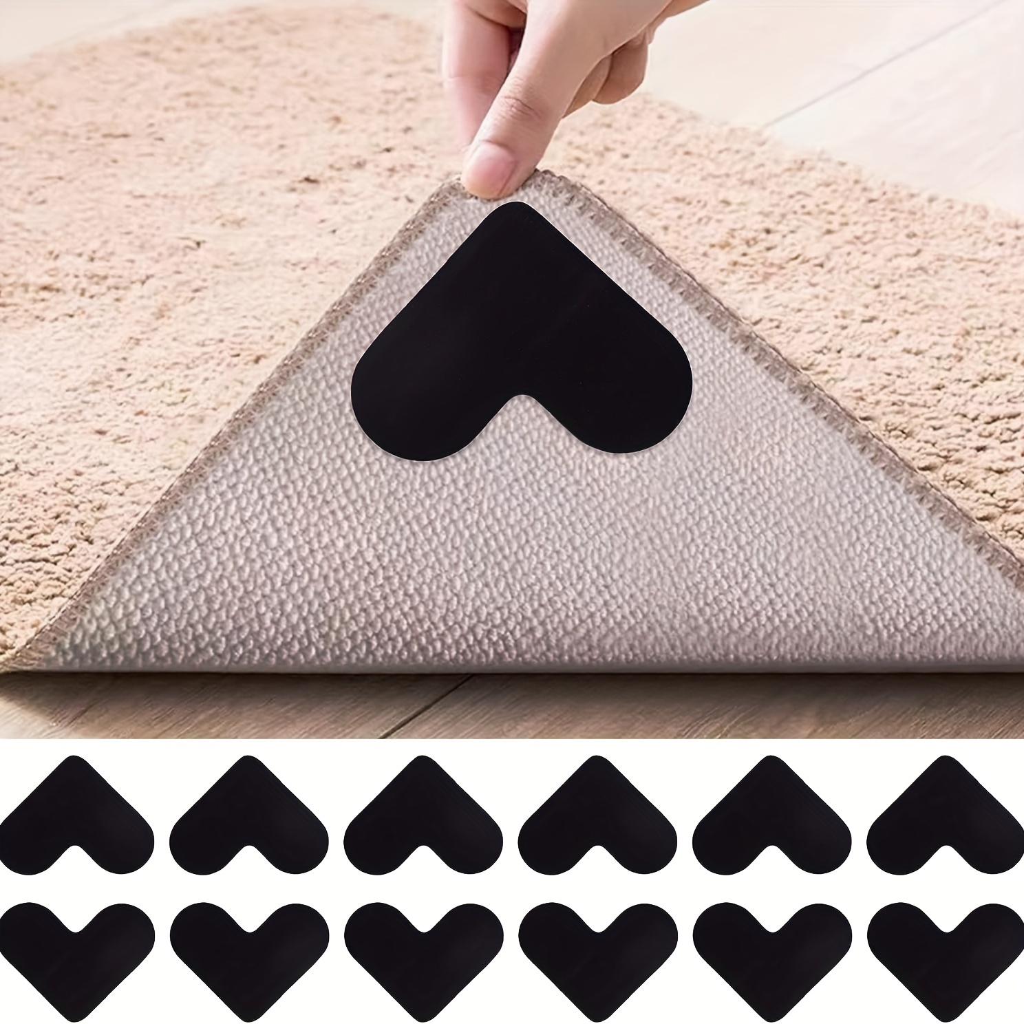Non slip Rug Corner Pad Self Adhesive Anti slip Accessories Temu Ireland
