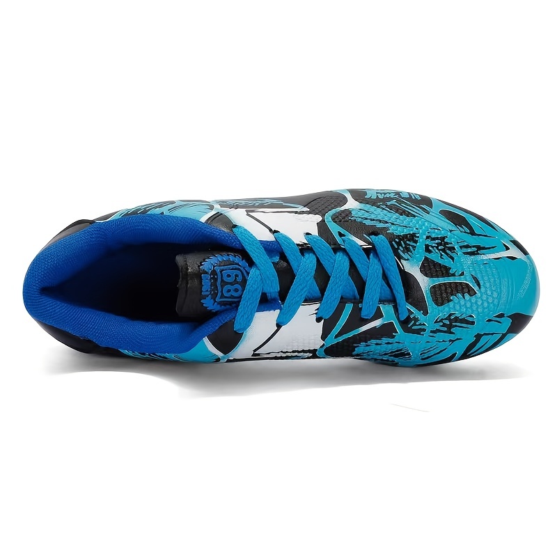 : SESAHT Boys Youth Football Training Shoes Non-Slip