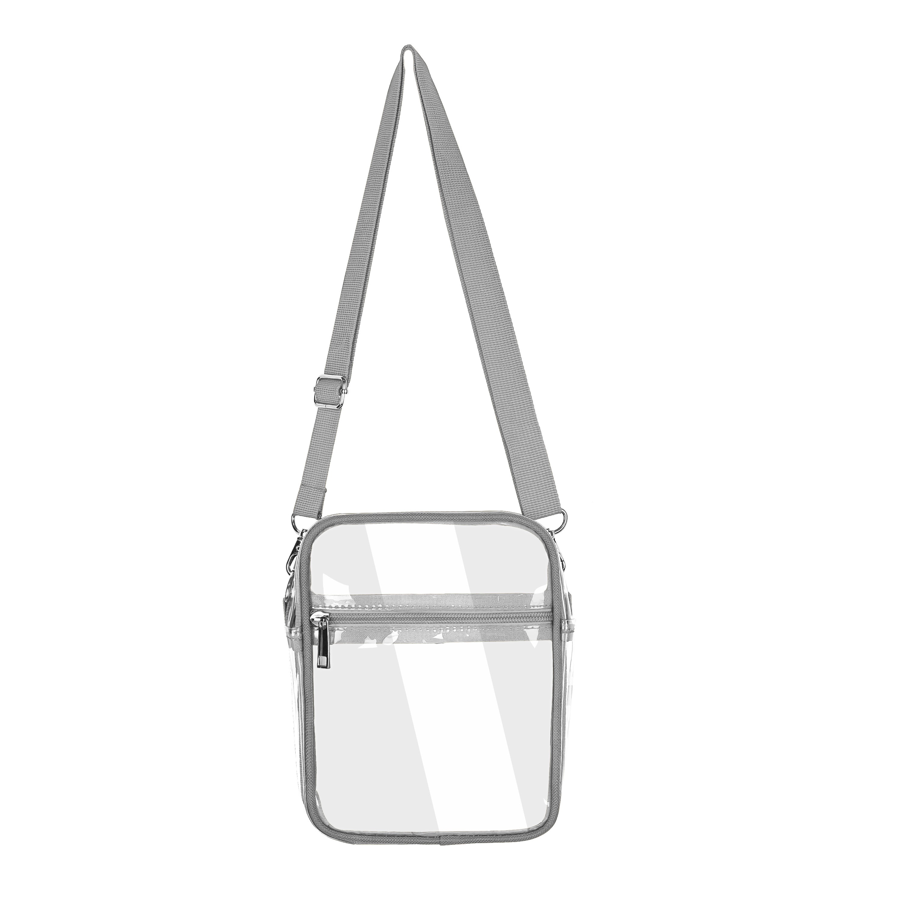 Bolso transparente de entrega rápida para mujer, lindo bolso bandolera transparente  transparente Ver a través de la bolsa de PVC con correa para el hombro