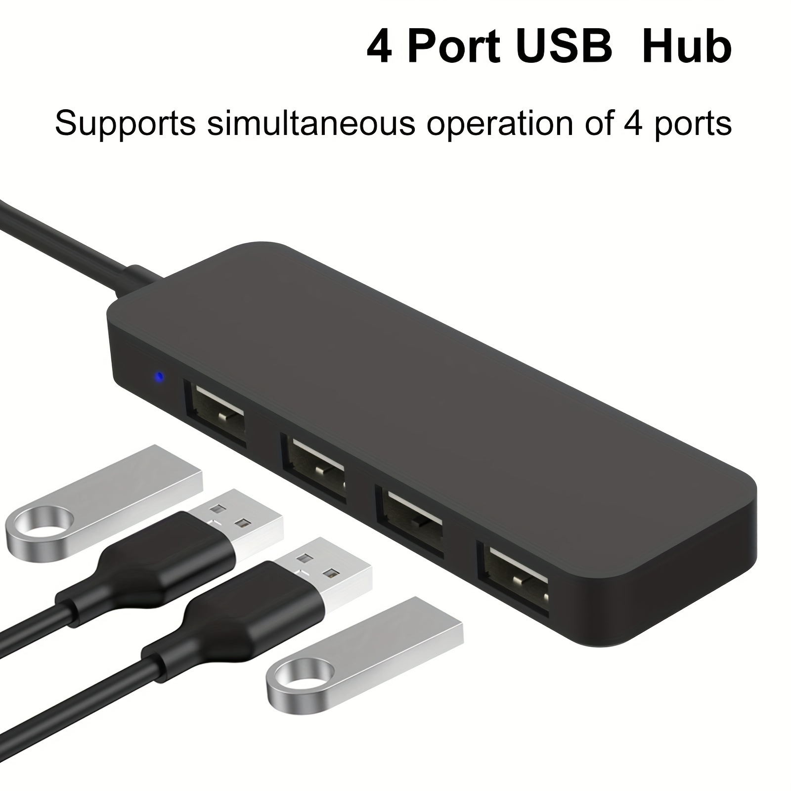 Rianpesn Port USB pour Ordinateur Portable - Port USB Multiple pour  Ordinateur Portable | Données d'extension USB Multifonctions applicables  pour PC