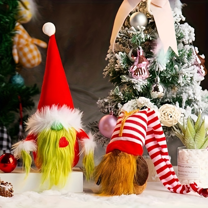 Gnome Christmas Decorations, Holiday Handmade Gnome Swedish Tomte with LED  Right, Xmas Elf Decoration Ornaments Thanks Giving Day Gifts Swedish Gnomes