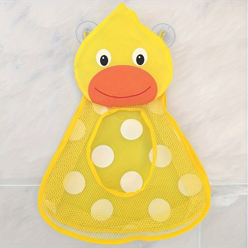 Toy Organizer For Kids Cartoon Duck Baby Shower Storage Mesh - Temu