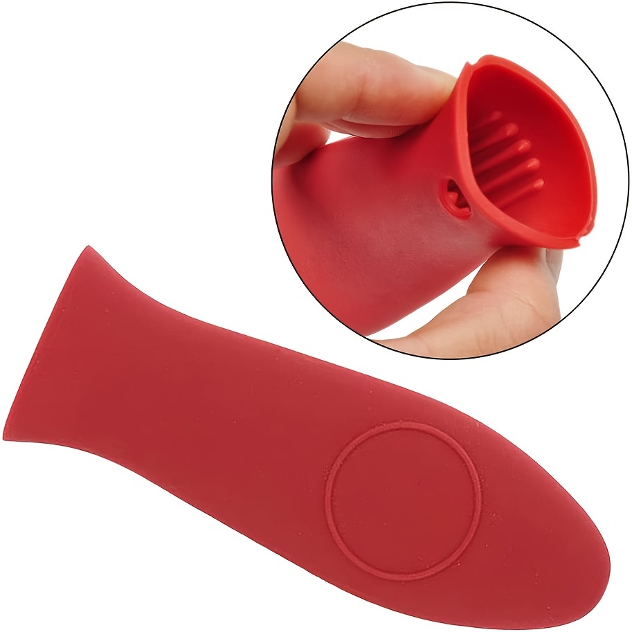 Homchy 4 Piece Set of Silicone Hot Handle Silicone Pot Handle Cover  Insulation Cover Thickened Combination Pot Handle