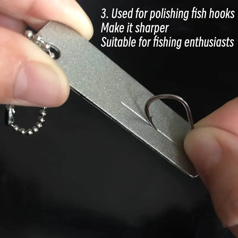 Knife Hook Sharpening Stone Outdoor Mini Fish Hook Sharpener