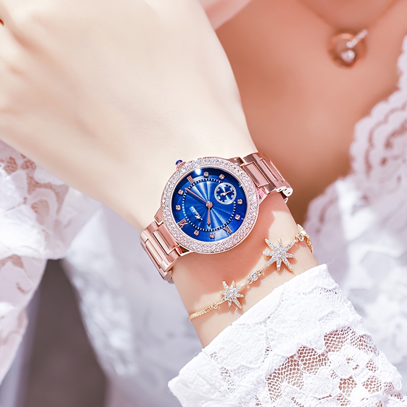 Reloj Cuarzo Moda Vintage Lujo Números Romanos Cuadrados - Temu