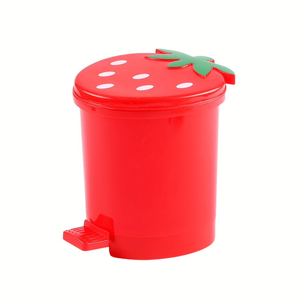 VORHOT - Mini poubelle de table avec couvercle à déplier - 2 l - Petite  avec 2 rouleaux de sacs poubelle - Design compact - Mini poubelle  cosmétique - Poubelle de table