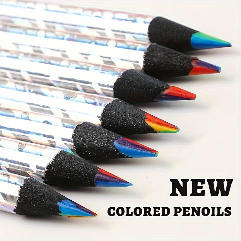 7 Colors Concentric Gradient Rainbow Colored Pencils - Temu