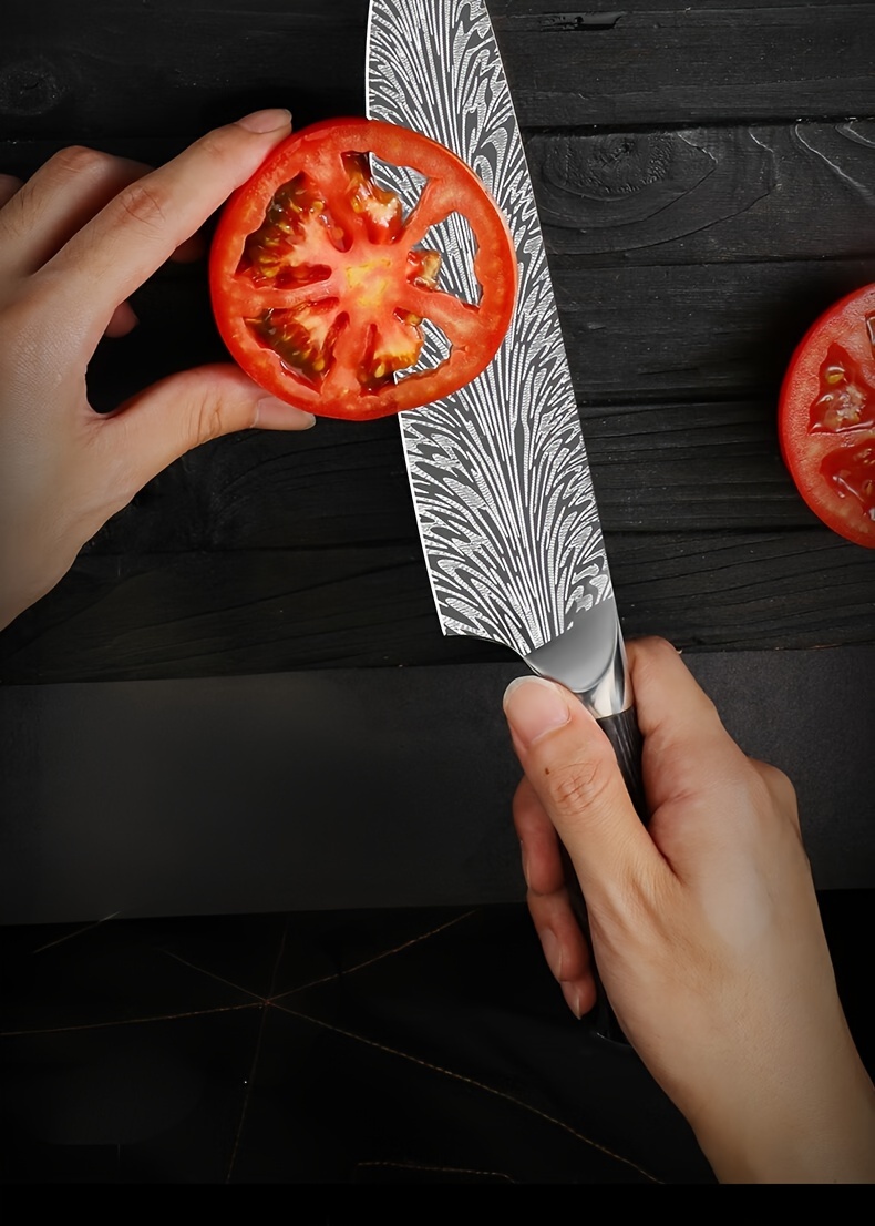 Damascus Chef Knife Household Sharp Vegetable Cutting Meat Multifunctional  Knife Commercial Japanese Food Sushi Special Knife