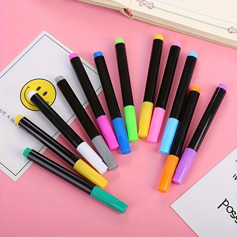  Four Candies 12Pack Pastel Gel Ink Pen Set, 11 Pack Black Ink  Pens with 1Pack Highlighter for Writing, Retractable 0.5mm Fine Point Cute Note  Taking Pens for School Office (Green) 