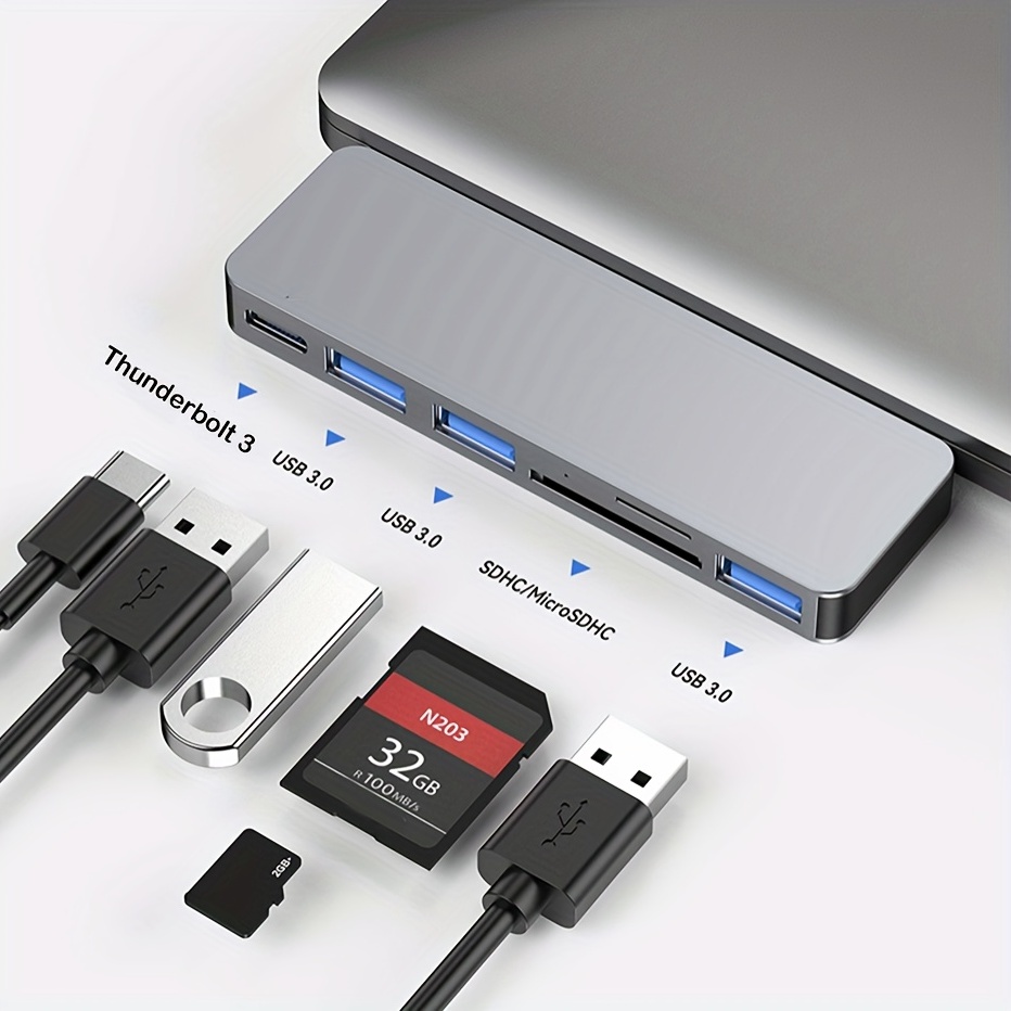 Hub USB C, adaptateur hub de type C, accessoires pour MacBook Pro