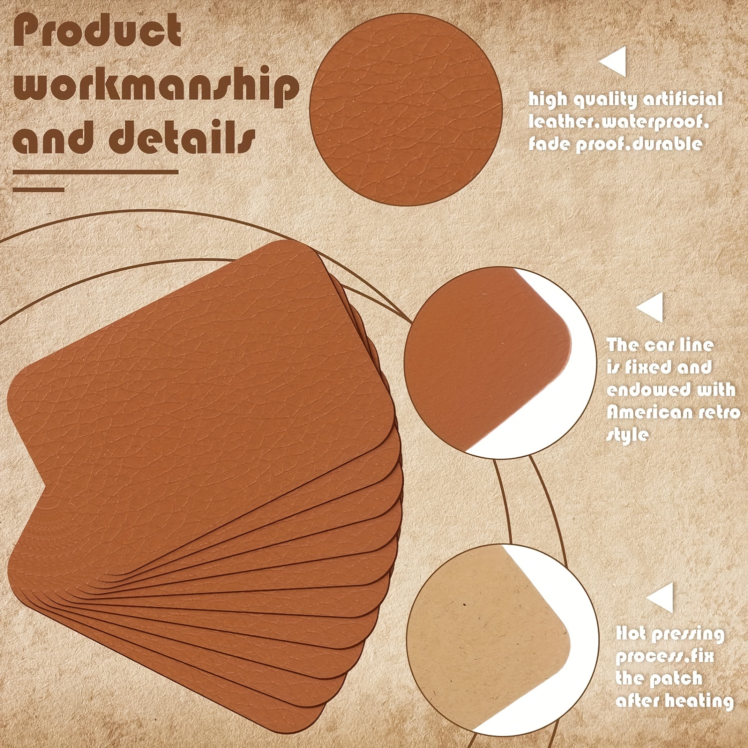 Oval Leatherette Patches