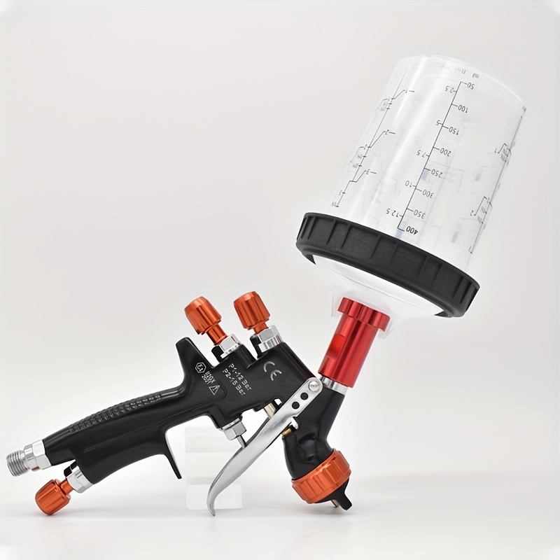 Spray Sprayer With 400cc Mix Cup Air Sprayer Gun, With Paint Mixing Cup And  Adapter Mini Spray Gun, Paint Spray Gun Nozzle - Temu