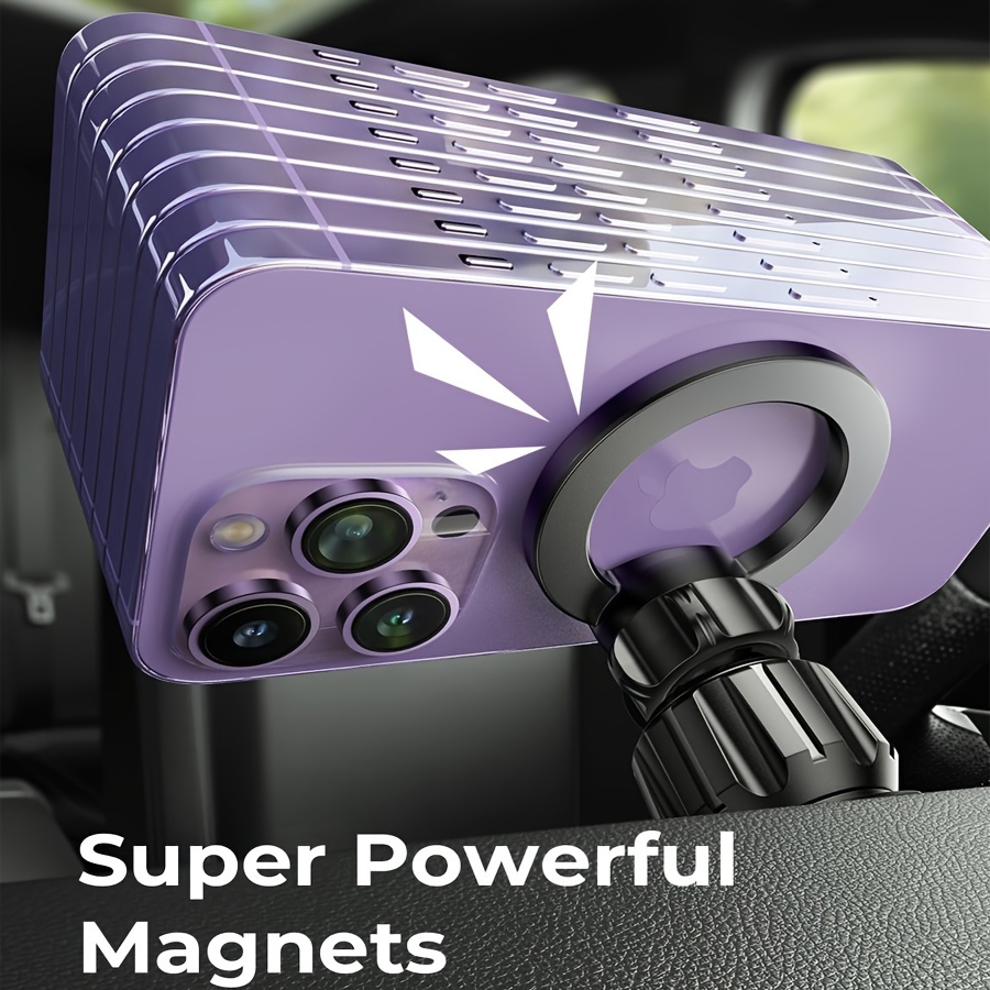2 Stück magnetischer Autotelefonhalter, Super Magnet 360 ° verstellbarer  Handyhalter, rutschfest smart