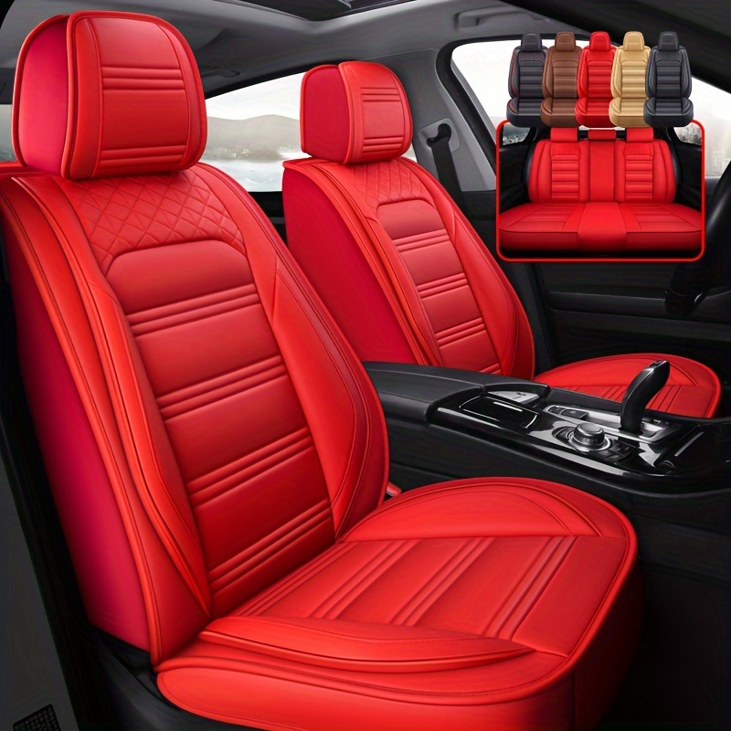 Car seat covers in red. Universal protective covers for 5 car seats -  Cablematic