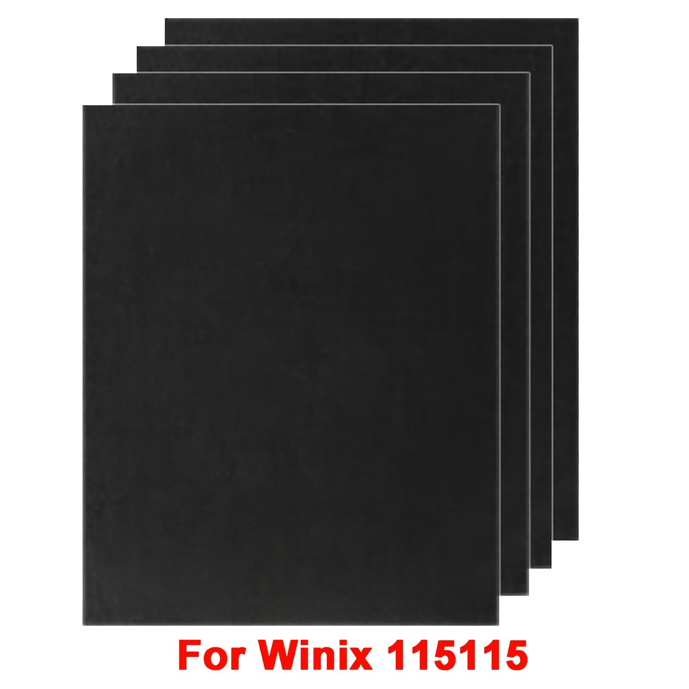 

Activated Carbon Pre-filters Replacement Compatible With Winix Odor Control Part Filter A 115115 Size 21 | Am90, C535, 5300-2 | 4 Sheet
