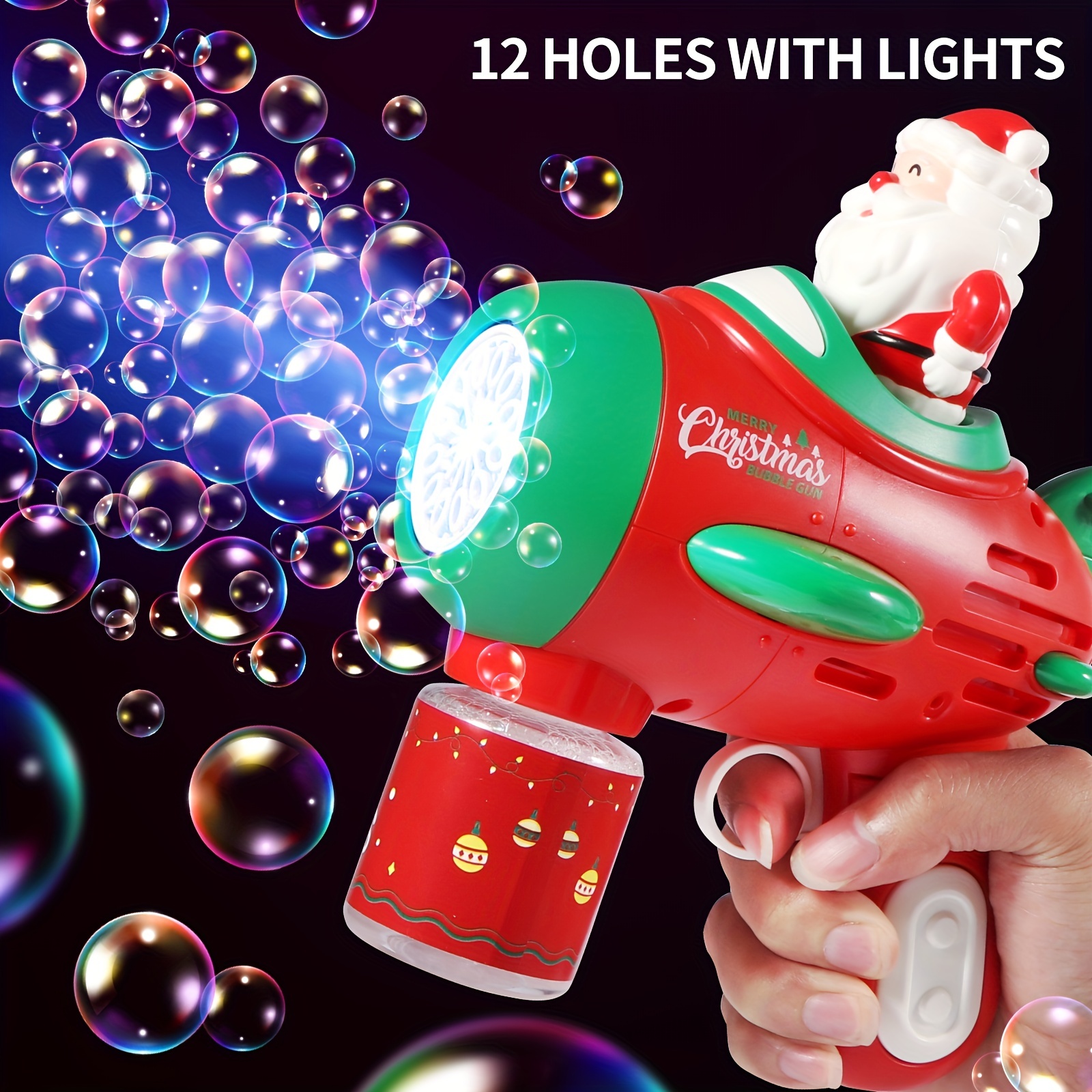 Bubble Gun Electric Automatic Bubble Blowing Rocket Artillery Bubble  Machine, Children's Portable Outdoor Party Toy Led Light Toy(excluding  Bubble Liquid And Battery) Halloween Christmas Gift - Temu