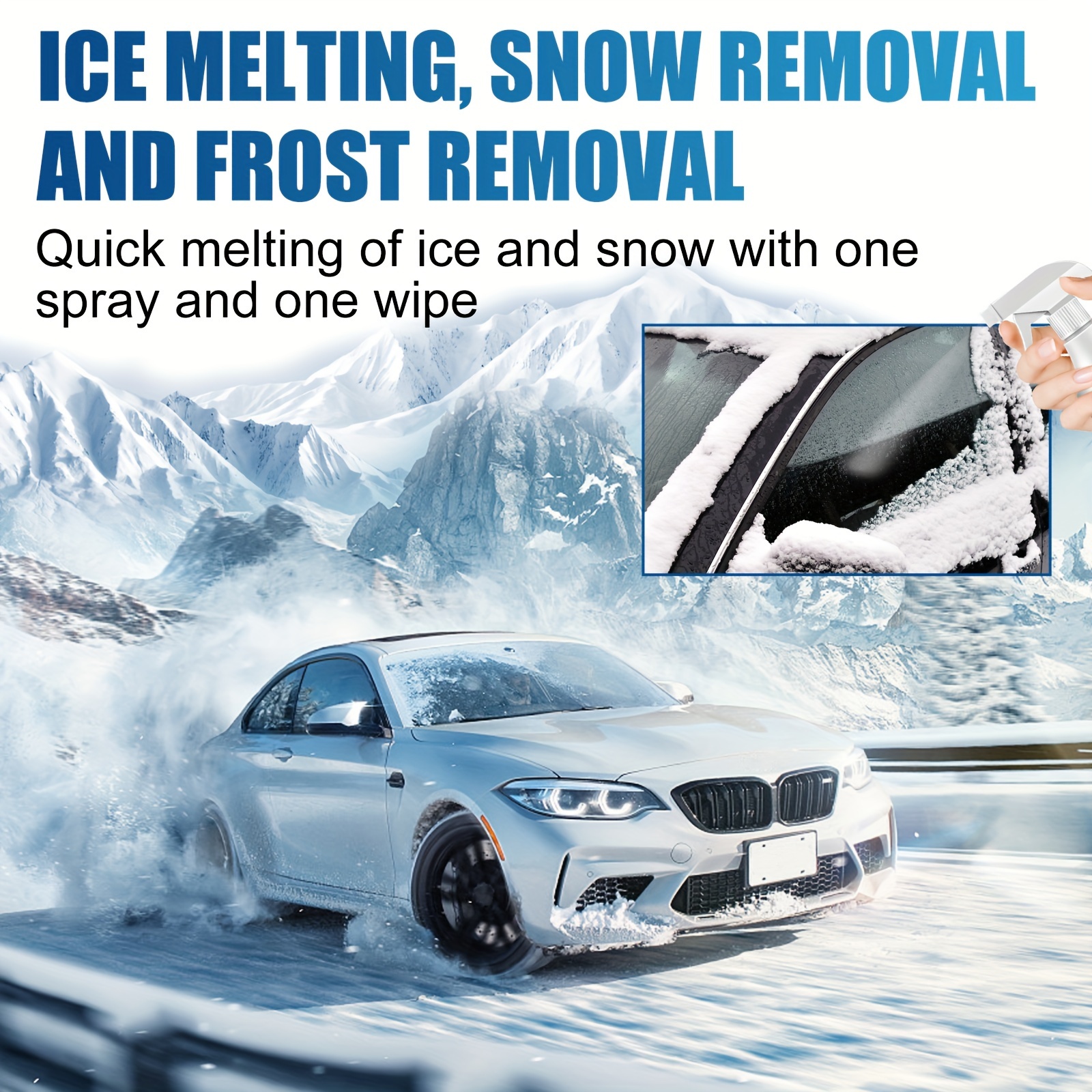  Melt it! E·Z·R Windshield De-Icer. Instantly Melts Ice & Winter  Frost For Car Windshields, Windows, Mirrors, Key Locks, & Latches, Snow  Melting Defrost Liquid For Car Window Cleaner, 17 Fl Oz