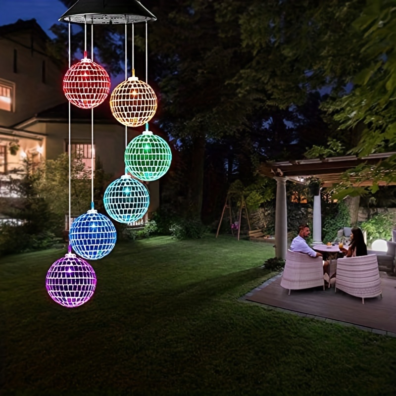 LED Chimes Light Outdoor Memorial Colgante Móvil Que cambia color  Impermeable para de Navidad de Inauguración de J shamjiam Luz colgante de  campanillas de viento