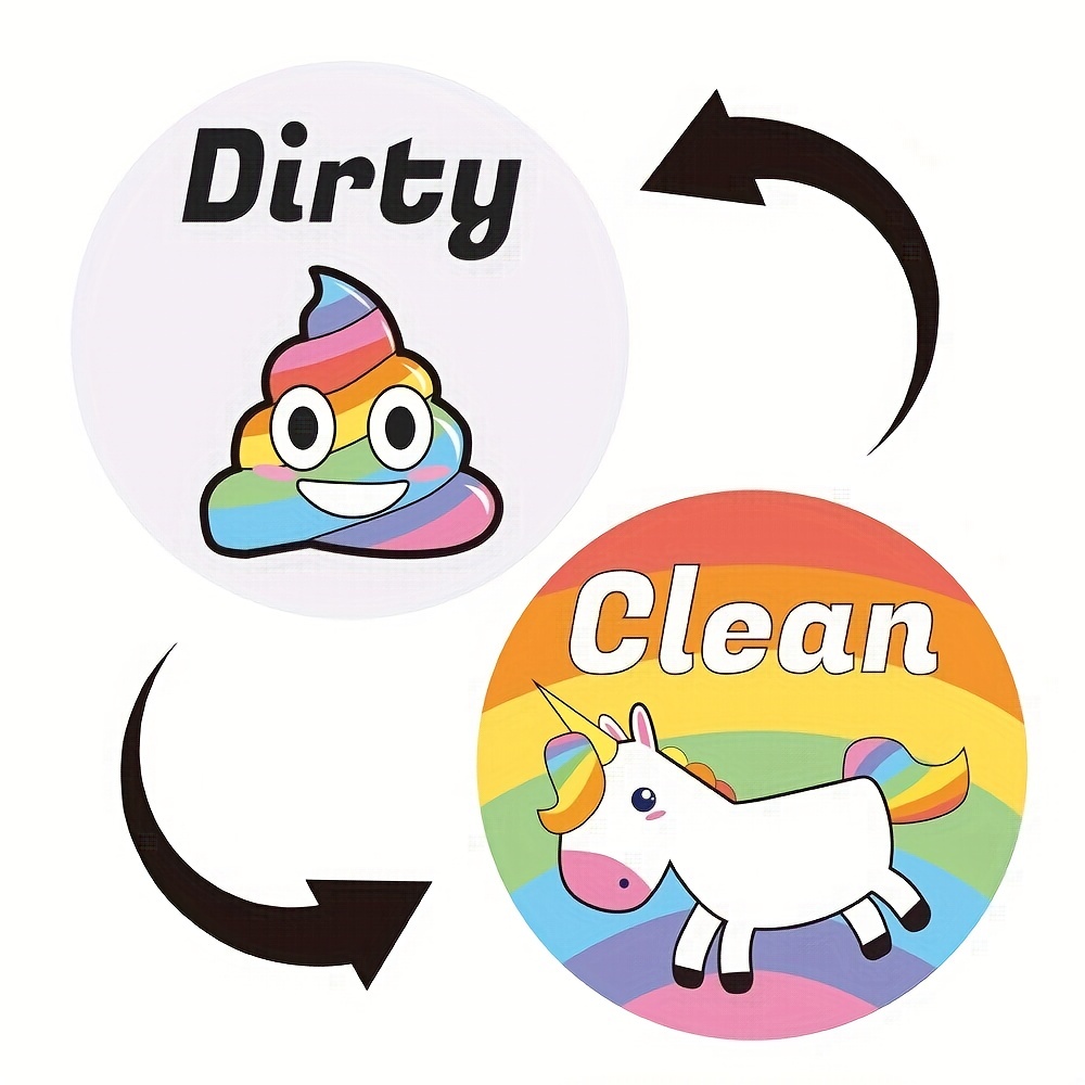 1pc Dishwasher Magnet Clean Dirty Sign, Universal Double-Sided Clean Dirty  Magnet For Dishwasher, Refrigerator Or Washing Machine, Strong Magnetic No  Scratches