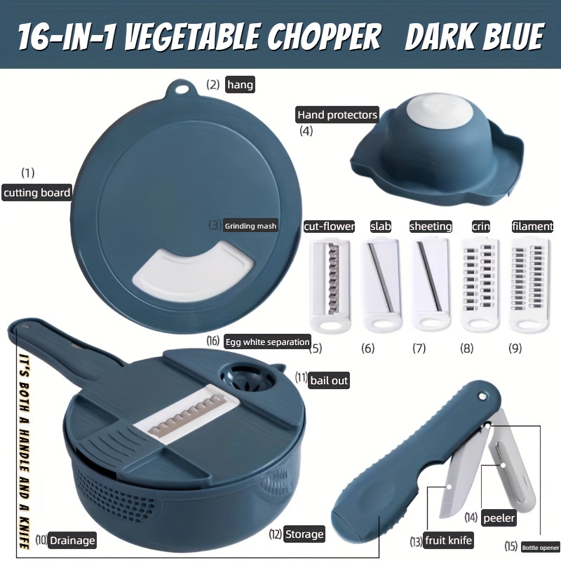 12 in 1 multifunctional manual vegetable