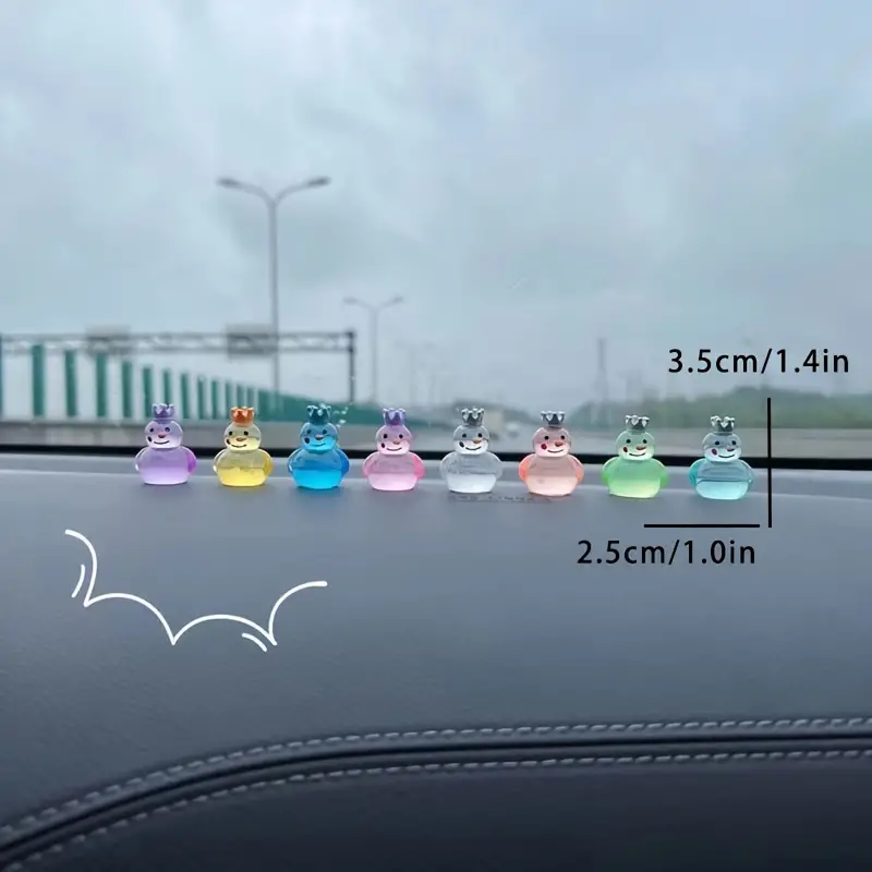 8 Stück Leuchtende Mini schneemann design auto ornamente - Temu