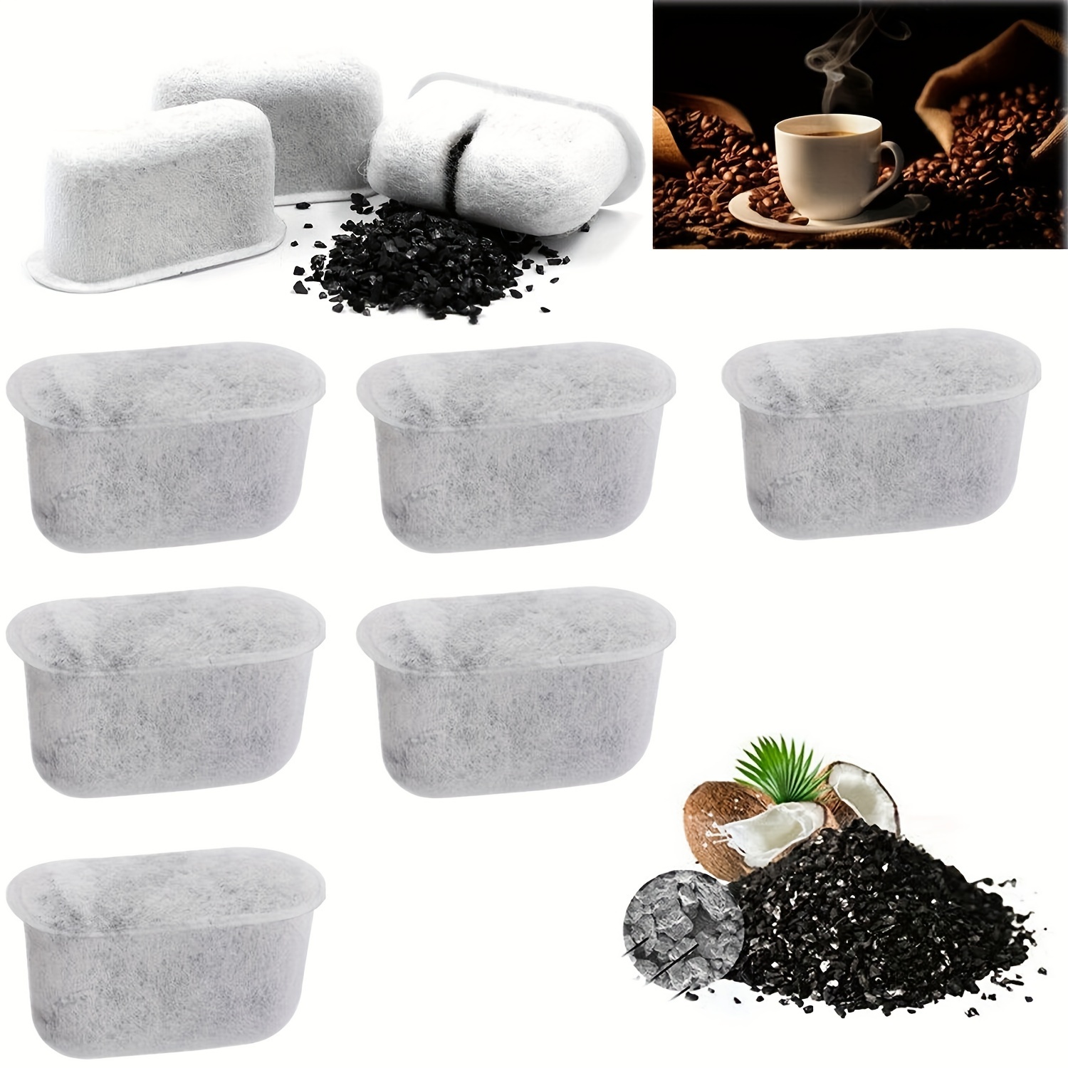 6/12Pcs Charcoal Water Purification Filter Replacement For Keurig