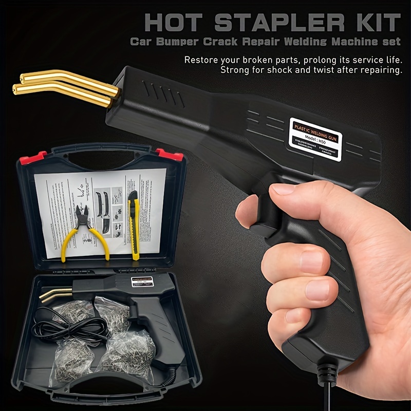 70w Hot Stapler Plastic Welding Machine Car Bumper Repair Kit Plier 4 Wave  Agrafes Soudage Réparation Machine Soudeur Pistolet Réparation