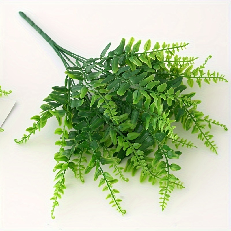Artificial Ferns Plants Bushes Faux Outdoor Plant 6 Bundles - Temu