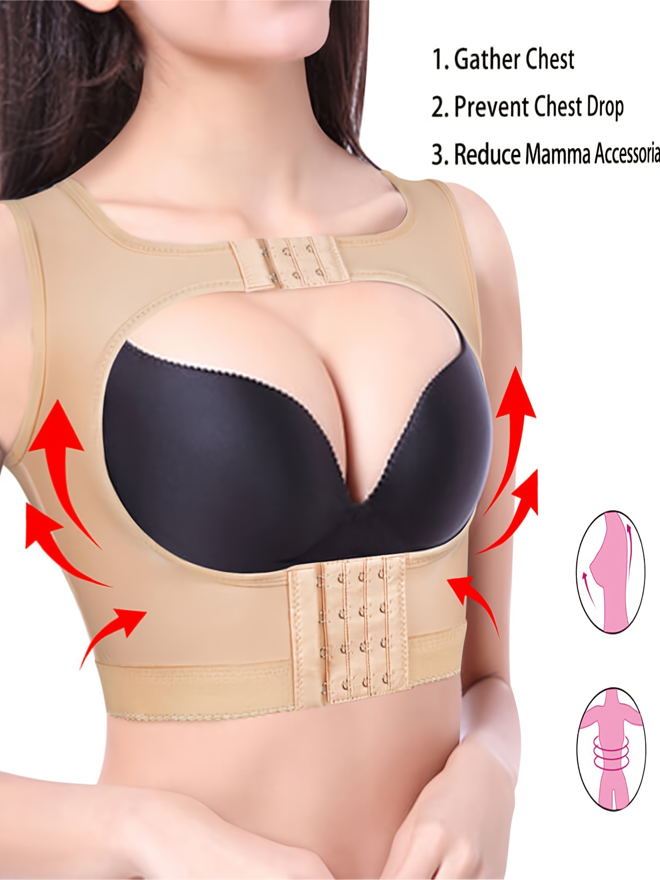gvdentm Built In Bra Tank Tops For Women Women's 18 Hour Front Close  Wirefree Back Support Posture Full Coverage Bra