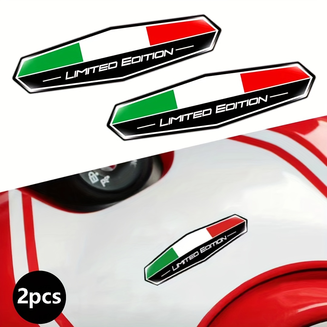 Italien Italy Fahne Flagge Logo Alu 3D Logo Aufkleber Emblem Auto Motorrad  Boot