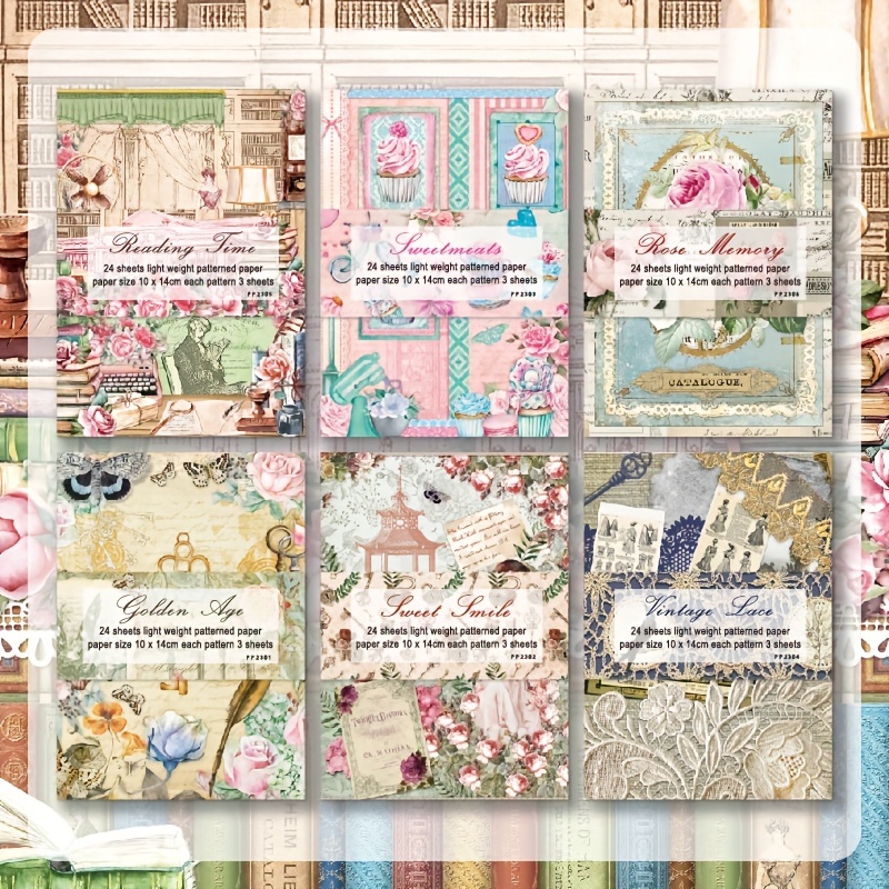 Spring Love Song Vintage Background Paper for Scrapbooking and Crafts