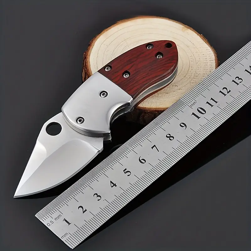 1pc knife camping multifunctional fruit creativestainless steel mini folding knife details 5