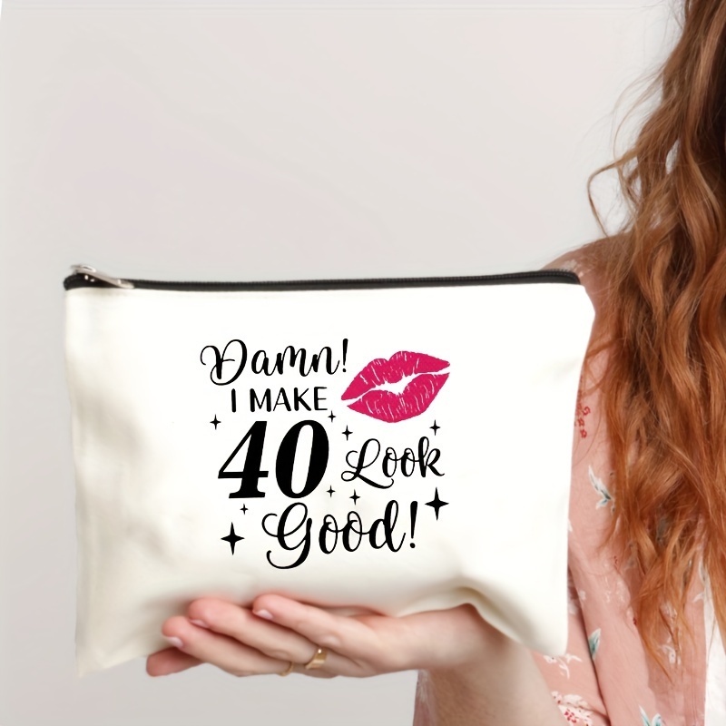 1 Bolsa Maquillaje Regalos 40 Años Regalos 40 Cumpleaños - Temu Spain