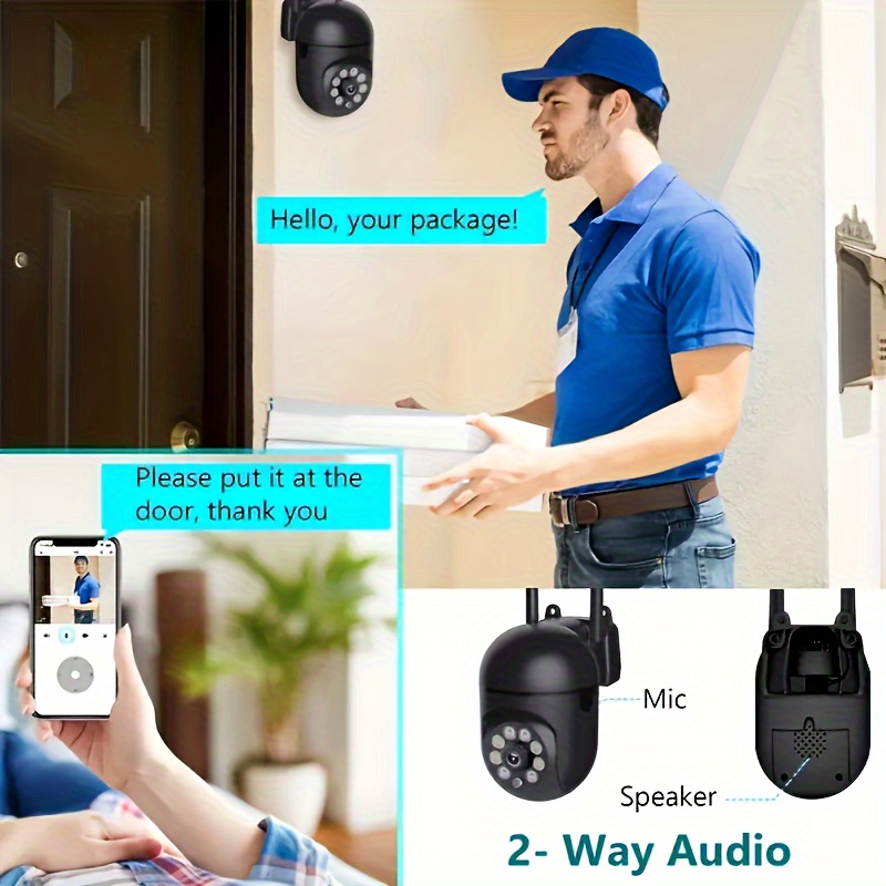 Surveillance Camera Video Wifi Wireless Security Camera Hd Temu