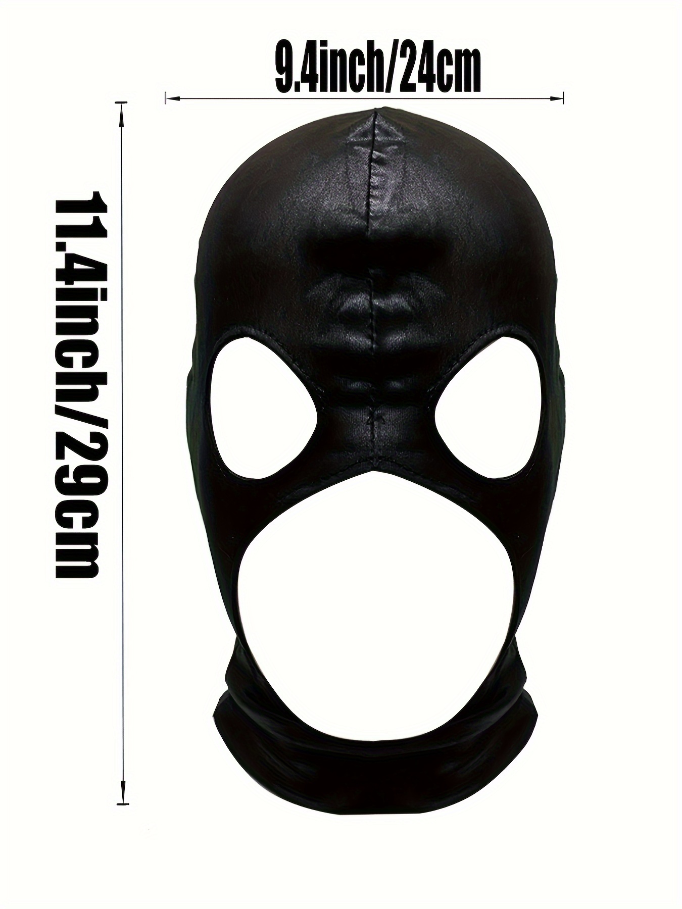 Basic Funny Sexy Black Pu Leather Mask Zipper Mask Balaclava Hat Headgear  Halloween Christmas Cosplay Costume Props Bar Club Rave Party Play Decors  Photography Props Stage Performance Accessories - Toys & Games -