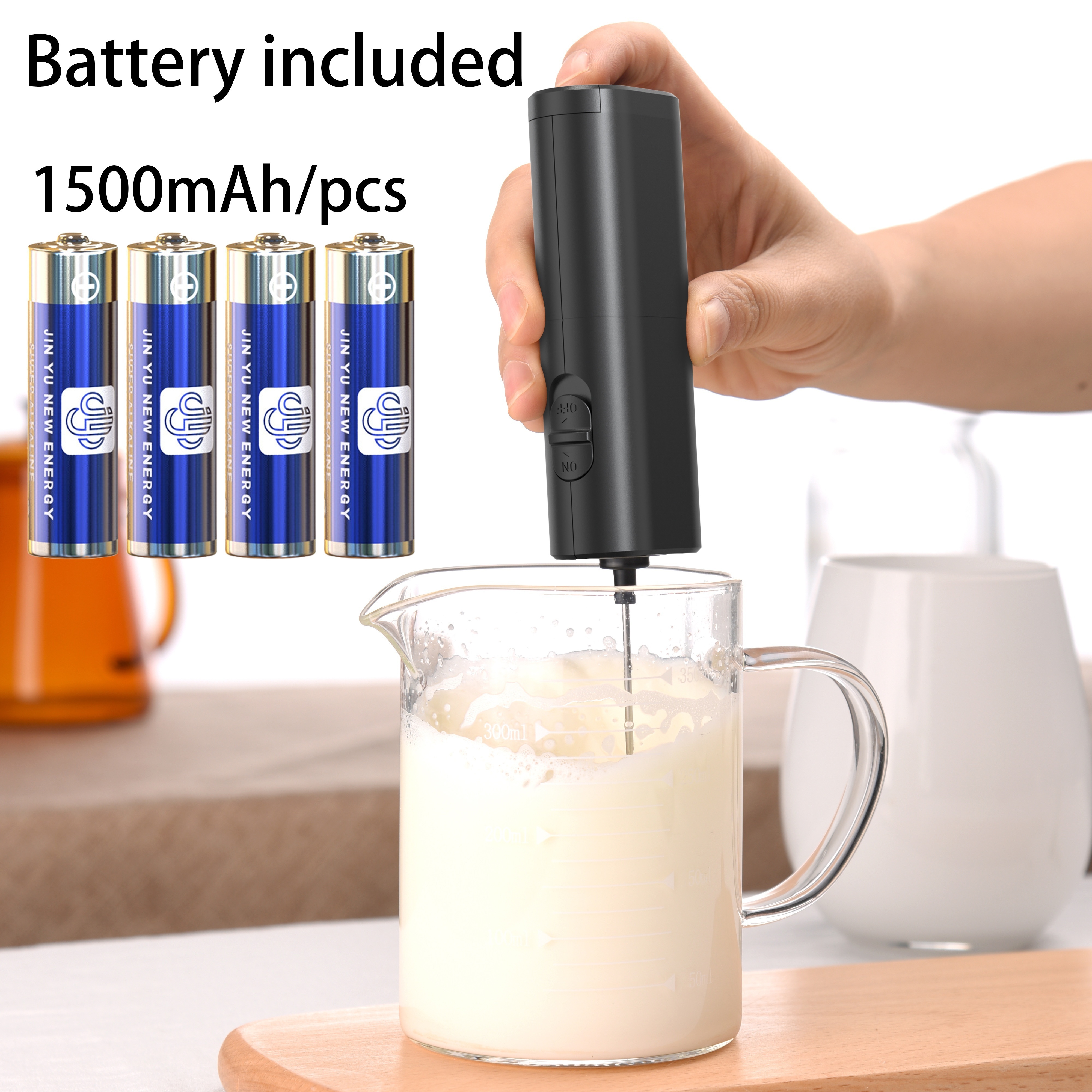 Mini Portable Handheld Milk Frother, Whisk With Battery Electric Mixer For  Coffee And Other Beverages Battery Operated Stirrer And Mixer For  Frappuccino, Lattes, Milk, Matcha, Tarts, Egg Small Appliance Back To School