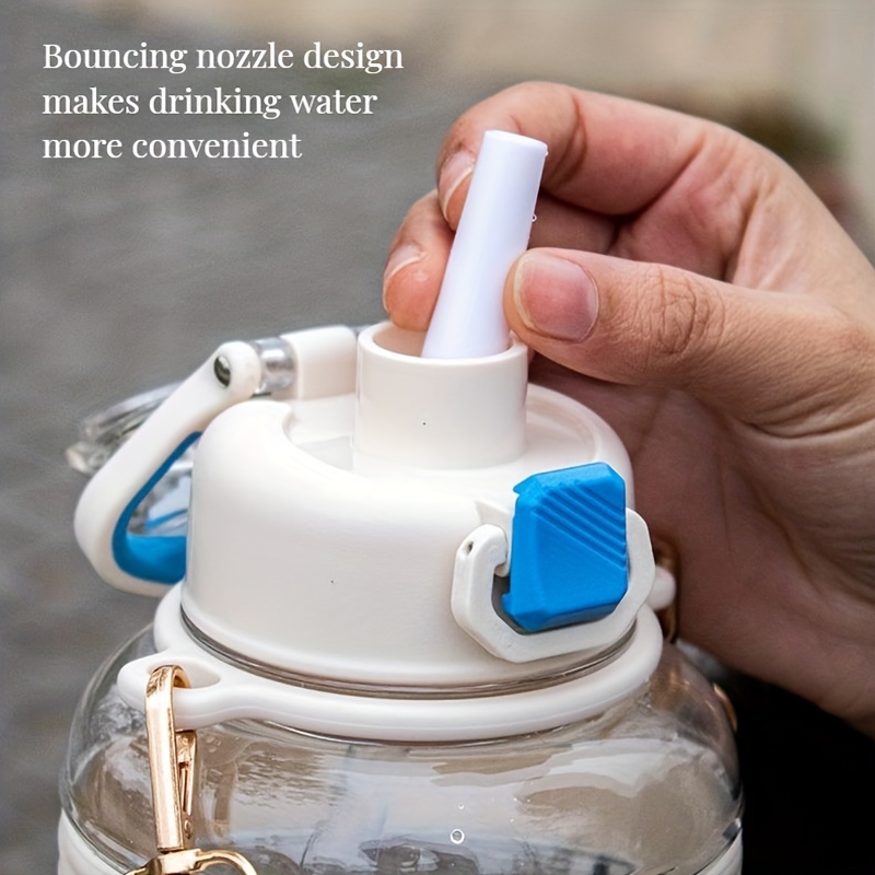 1pc 1100ml Large Capacity Plastic Water Bottle For Men, Portable
