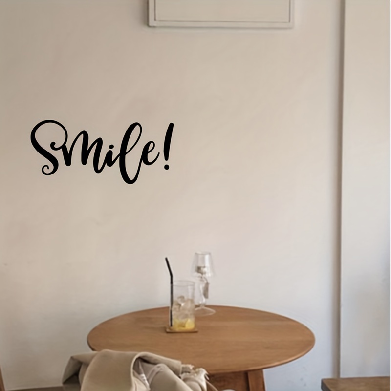 SMILE MIRROR DECAL, Vinyl Mirror Decals, Words of Encouragement