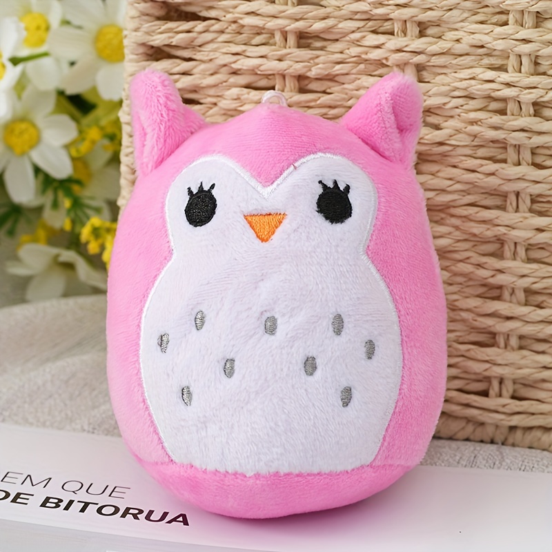 Cute Owl Decorated Small Bag Keychain Cartoon Animal Key Chain